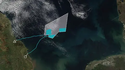 Dogger Bank Windfarm The location of the Dogger Bank wind farm in the North Sea