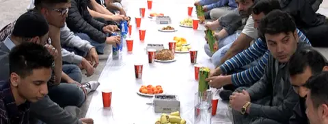Muslims breaking fast in Iceland