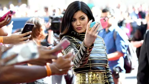 Getty Images Kylie Jenner takes selfie at event in 2016