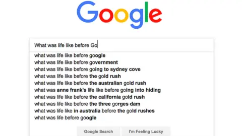 BBC Google search bar - what was life like before Google?