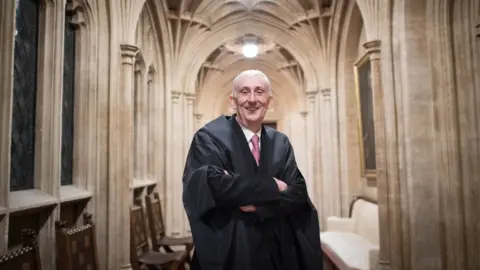 PA Media Sir Lindsay Hoyle in the House of Commons after becoming the new Speaker following John Bercow"s departure after a decade in the position
