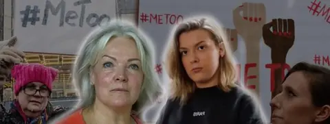 Two women along side each other