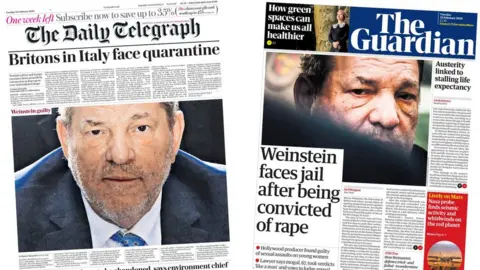 The Daily Telegraph and the Guardian