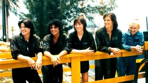 NASA Sally K. Ride, Judith A. Resnik, Anna L. Fisher, Kathryn D. Sullivan and Rhea Seddon
