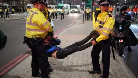 PA Media Insulate Britain activist