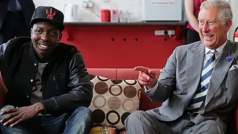 Getty Images Jamal Edwards and Prince Charles