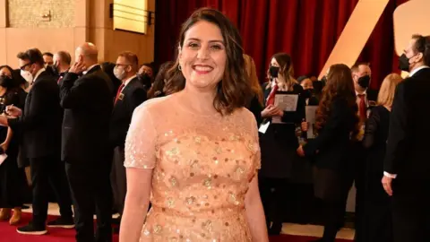 Getty Images Pam Abdy at the 94th Academy Awards in 2022