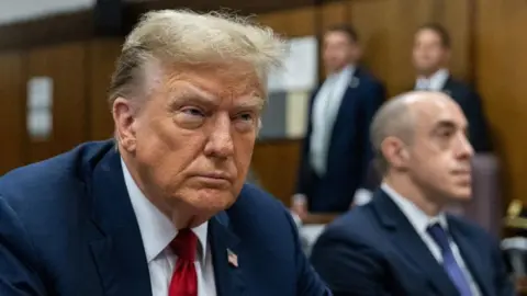 Reuters Donald Trump seen in a Manhattan Court ahead of a criminal trial