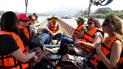 Rotary Peace Chula Peace fellows on the Mekong River