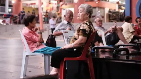 Getty Images Older people in Singapore