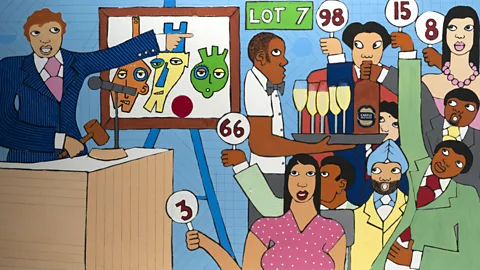 Michael Soi produced this painting to mark East Africa's first ever auction of modern and contemporary art on 5 November. (Courtesy of the artist)