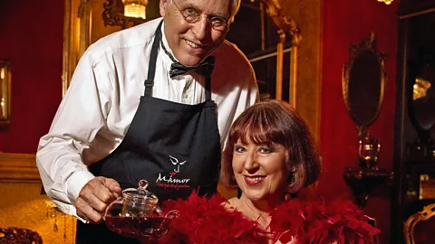 Mámor Chocolates High Tea Szalón/Matt O'Connor Howard Frederick, 65, and his wife, Hanna, 67, at Mámor Chocolates High Tea Szalón (Credit: Matt O'Connor