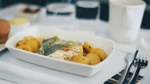 Getty Images Eating light options – or even skipping meals – can help combat jet lag (Credit: Getty Images)