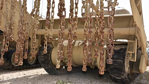 iStock Flails - chain whipped around by a powerful motor - have been an effective method for clearing mines (Credit: iStock)
