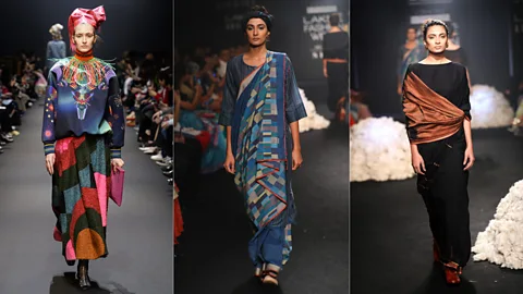 Ethicus/Urmi Weave A number of designers in India are working to combine sustainability and ethical working practices with high fashion (Credit: Ethicus/Urmi Weave)