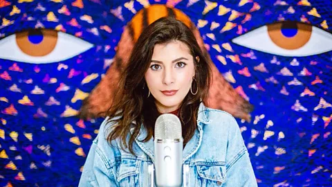 Chancelor Humphrey Lily Whispers made her first ASMR video five years ago at the age of 19 and was one of the pioneers of the form (Credit: Chancelor Humphrey)