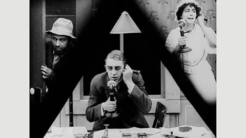 Flicker Alley, LLC Weber’s 1913 film Suspense is a short masterpiece, featuring an early use of split-screen technique (Credit: Flicker Alley, LLC)