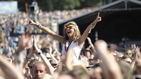 Female festivalgoer