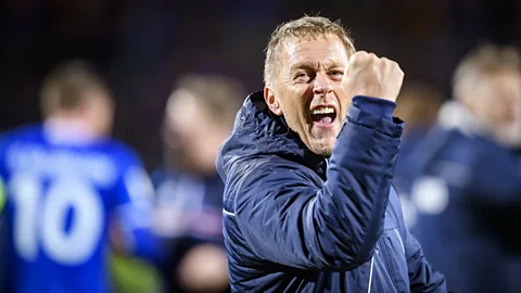 Getty Images Heimir Hallgrímsson was one of the 2016 Iceland team’s coaches – and still worked part-time as a dentist (Credit: Getty Images)