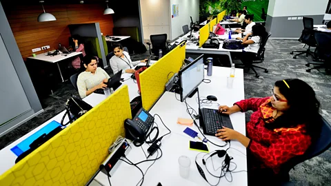 Getty Images Mansplainers, who prevent women from sharing their knowledge, sabotage group performance, Woolley found (Credit: Getty Images)