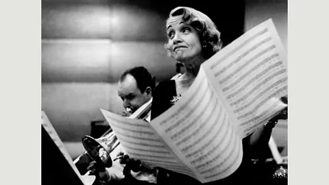 Eve Arnold / Magnum Photos Eve Arnold, Marlene Dietrich at the Recording Studios of Columbia Records, New York, November 1952 (Credit: Eve Arnold / Magnum Photos)