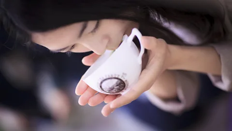 Junichi Kondo Korean tea bowls were widely used in Japan during the Korean Joseon Dynasty. In the same spirit, a coffee cup is used in tea ceremonies today (credit: Junichi Kondo)