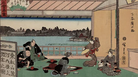 Japan Art Collection (JAC A ukiyo e print of a tea house ceremony (credit: Japan Art Collection (JAC)/Alamy Stock Photo)
