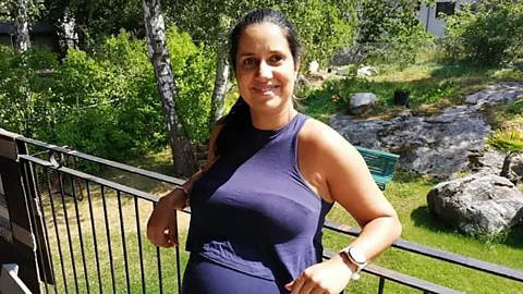 Anna Xavier Between pregnancy, the pandemic, housework and working from home, entrepreneur Anna Xavier says managing stress in the Covid-19 era is a struggle (Credit: Anna Xavier)