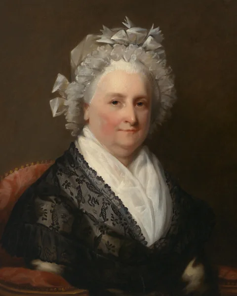 National Portrait Gallery/ Smithsonian Institution There is a mother-of-the-nation feel about the portrait of the first wife of a president, Martha Washington (Credit: National Portrait Gallery/ Smithsonian Institution)