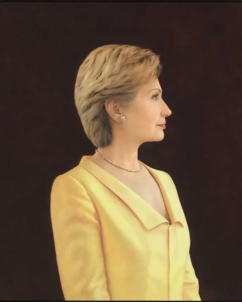 Ginny Stanford/ NPG/ Smithsonian Institution Hillary Clinton's supporters saw in her portrait a woman confident in her self-worth and ability (Credit: Ginny Stanford/ NPG/ Smithsonian Institution)