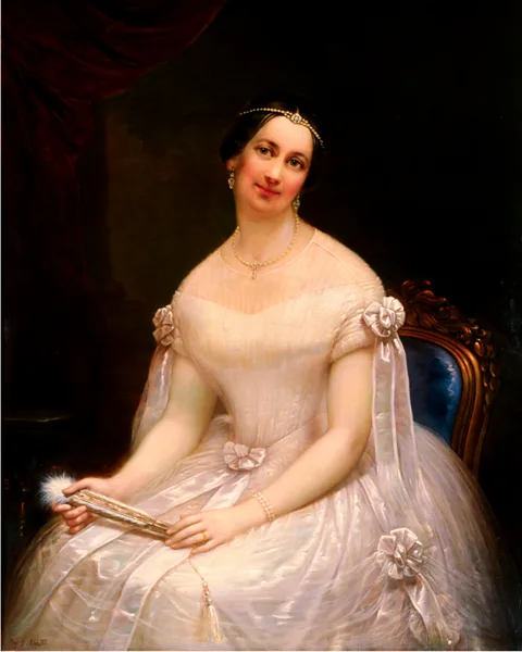 Francesco Anelli/ The White House Historical Association Julia Tyler resembles a princess in her portrait – as first lady, she also acted like one (Credit: Francesco Anelli/ The White House Historical Association)