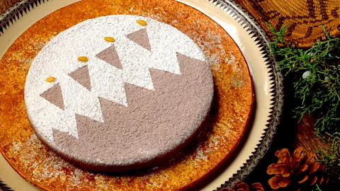 Red Mesa Cuisine Piñon nut torte is a signature dish for the feast days of the Indian Pueblos of New Mexico (Credit: Red Mesa Cuisine)