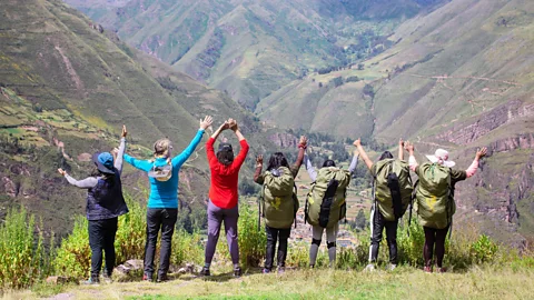 Evolution Treks Peru In 2021, Evolution Treks Peru debuted an all-women Machu Picchu trek, on which the porters, guides and clients are all women (Credit: Evolution Treks Peru)