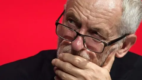 EPA Jeremy Corbyn at Labour Party Conference on 23 September 2018