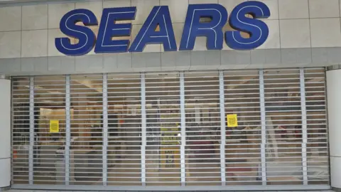 Getty Images Metal gates block one of the entrances to a Sears store that is closing on September 5, 2017 in Provo, Utah.