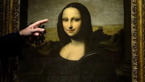 AFP The Earlier Mona Lisa painting unveiled by the Mona Lisa Foundation in Geneva, Switzerland