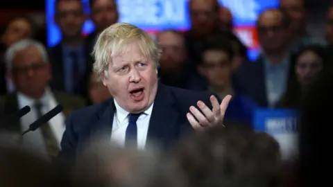 Getty Images Boris Johnson speaking
