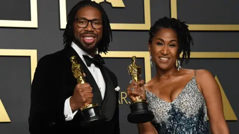 Getty Images Matthew A Cherry and Karen Rupert Toliver