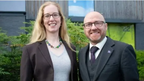 Scottish Greens Lorna Slater and Patrick Harvie believe the Greens could gain more votes than Labour.