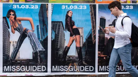 Getty Images Missguided street adverts