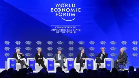 Getty Images Davos conference session