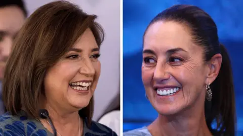 Reuters Xóchitl Gálvez (left) and Claudia Sheinbaum