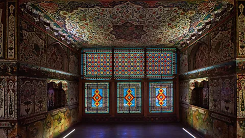 Simon Urwin Shebeke windows inside the Khan’s Palace, Sheki, Azerbaijan