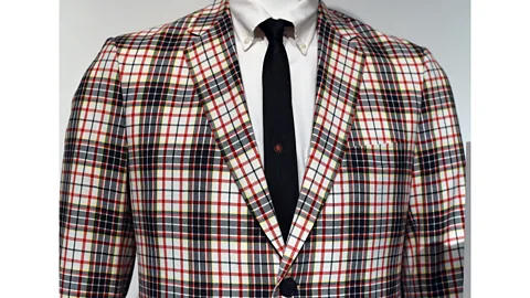Getty Images Madras became a signifier of affluence in the US in the 1950s – pictured, a Madras sports jacket worn by protagonist Don Draper in TV drama Mad Men (Credit: Getty Images)