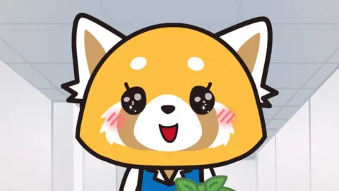 Netflix Aggretsuko, a cute little red panda office worker in Japan