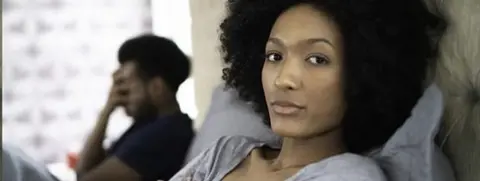 Married woman in bed