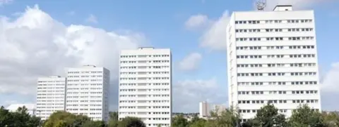 High-rise flats