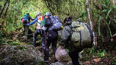 Evolution Treks Peru Women first started working as porters on the Inca Trail in 2017. There's now an all-women trek with women guides, porters and guests (Credit: Evolution Treks Peru)