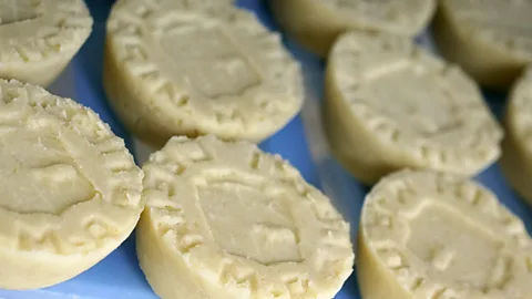 Linni Kral Final wheels of Casín, which is possibly Spain's oldest cheese (Credit: Linni Kral)