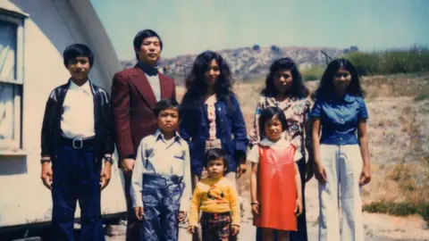 Ted Ngoy Ted's family in the refugee camp